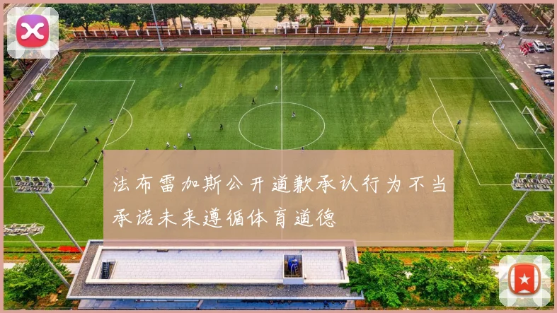 法布雷加斯公开道歉承认行为不当承诺未来遵循体育道德